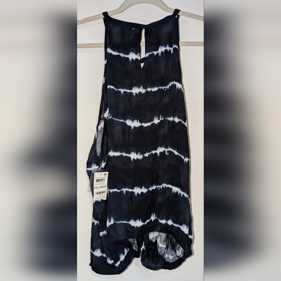 NWT INC International Concepts Blue Tie Dye Halter Top XXL - Picture 3 of 8